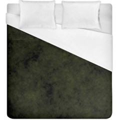 Army Green Color Grunge Duvet Cover (king Size) by SpinnyChairDesigns