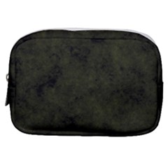 Army Green Color Grunge Make Up Pouch (small) by SpinnyChairDesigns