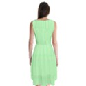 Mint Green White Stripes Sleeveless Chiffon Dress   View2