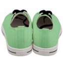 Mint Green White Stripes Men s Low Top Canvas Sneakers View4