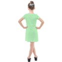 Mint Green White Stripes Kids  Cross Web Dress View2