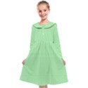 Mint Green White Stripes Kids  Midi Sailor Dress View1