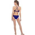 Cobalt Blue Color Batik High Neck Bikini Set View2