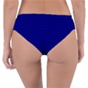 Navy Blue Color Polka Dots Reversible Classic Bikini Bottoms View2