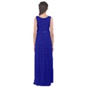 Navy Blue Color Polka Dots Empire Waist Maxi Dress View2