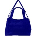 Navy Blue Color Polka Dots Double Compartment Shoulder Bag View2