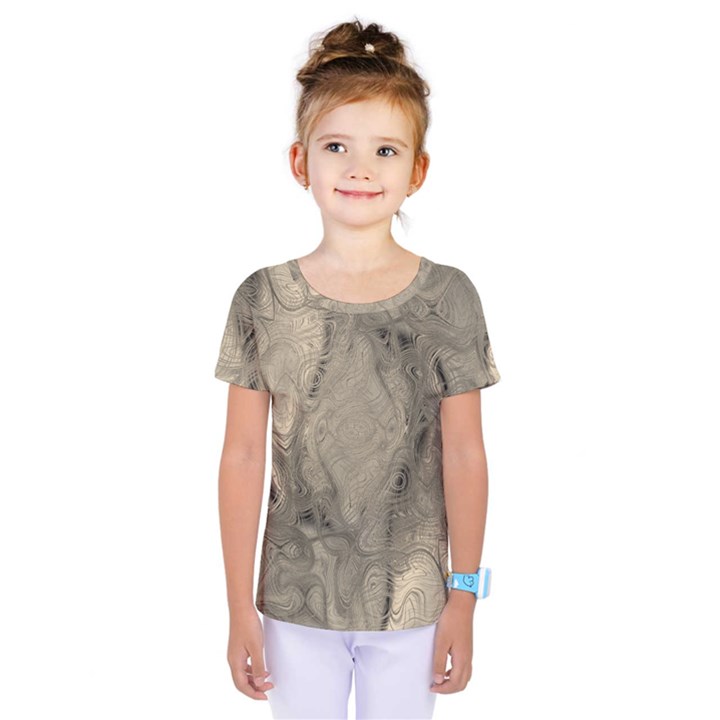 Abstract Tan Beige Texture Kids  One Piece Tee