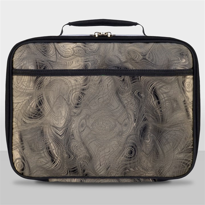 Abstract Tan Beige Texture Full Print Lunch Bag