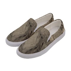 Abstract Tan Beige Texture Women s Canvas Slip Ons by SpinnyChairDesigns