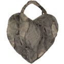 Abstract Tan Beige Texture Giant Heart Shaped Tote View2