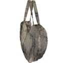 Abstract Tan Beige Texture Giant Heart Shaped Tote View3