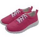 Blush Pink Color Stripes Mens Athletic Shoes View2