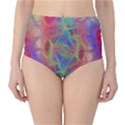 Boho Tie Dye Rainbow Classic High-Waist Bikini Bottoms View1