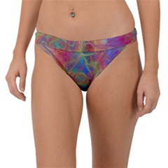 Boho Tie Dye Rainbow Band Bikini Bottom by SpinnyChairDesigns