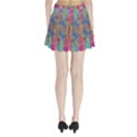 Boho Tie Dye Rainbow Pleated Mini Skirt View2