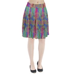 Boho Tie Dye Rainbow Pleated Skirt by SpinnyChairDesigns