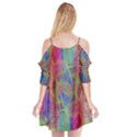 Boho Tie Dye Rainbow Cutout Spaghetti Strap Chiffon Dress View2