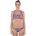 Boho Tie Dye Rainbow Cross Back Hipster Bikini Set View1