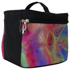 Boho Tie Dye Rainbow Make Up Travel Bag (big) by SpinnyChairDesigns