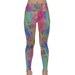 Boho Tie Dye Rainbow Lightweight Velour Classic Yoga Leggings