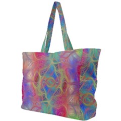 Boho Tie Dye Rainbow Simple Shoulder Bag by SpinnyChairDesigns