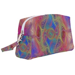 Boho Tie Dye Rainbow Wristlet Pouch Bag (large) by SpinnyChairDesigns