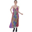 Boho Tie Dye Rainbow Tie Back Maxi Dress View1