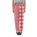 Red White Gingham Plaid Women s Jogger Sweatpants View2