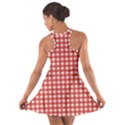 Red White Gingham Plaid Cotton Racerback Dress View2