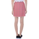 Red White Gingham Plaid Tennis Skirt View2