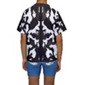 Rorschach Ink Blot Pattern Kids  Short Sleeve Swimwear View2