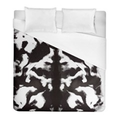 Rorschach Ink Blot Pattern Duvet Cover (full/ Double Size) by SpinnyChairDesigns