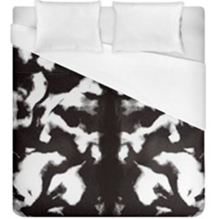 Rorschach Ink Blot Pattern Duvet Cover (king Size) by SpinnyChairDesigns