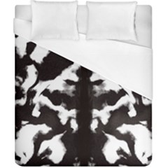 Rorschach Ink Blot Pattern Duvet Cover (california King Size) by SpinnyChairDesigns