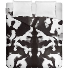 Rorschach Ink Blot Pattern Duvet Cover Double Side (california King Size) by SpinnyChairDesigns