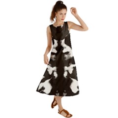 Rorschach Ink Blot Pattern Summer Maxi Dress by SpinnyChairDesigns