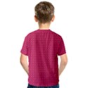 Rose Pink Color Polka Dots Kids  Sport Mesh Tee View2