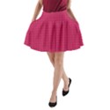 Rose Pink Color Polka Dots A-Line Pocket Skirt View1