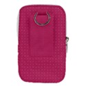 Rose Pink Color Polka Dots Waist Pouch (Small) View2