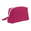 Rose Pink Color Polka Dots Wristlet Pouch Bag (Medium) View1