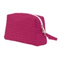 Rose Pink Color Polka Dots Wristlet Pouch Bag (Medium) View2