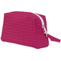 Rose Pink Color Polka Dots Wristlet Pouch Bag (Large) View2