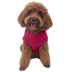 Rose Pink Color Polka Dots Dog Sweater by SpinnyChairDesigns