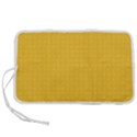 Saffron Yellow Color Polka Dots Pen Storage Case (S) View1