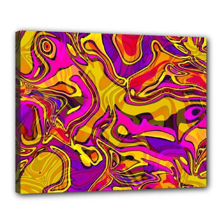 Colorful Boho Swirls Pattern Canvas 20  x 16  (Stretched)