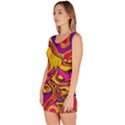 Colorful Boho Swirls Pattern Bodycon Dress View2