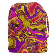 Colorful Boho Swirls Pattern Drawstring Pouch (3xl) by SpinnyChairDesigns