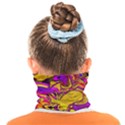 Colorful Boho Swirls Pattern Face Covering Bandana (Kids) View2