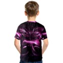 Black Magenta Abstract Art Kids  Sport Mesh Tee View2