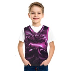 Black Magenta Abstract Art Kids  Sportswear by SpinnyChairDesigns